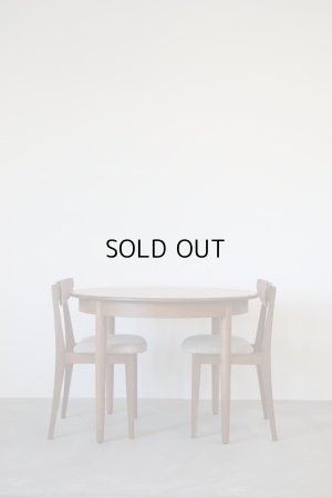 画像1: ダイニングテーブル&チェア2脚セット（お渡し時期：3月下旬〜4月中旬頃）